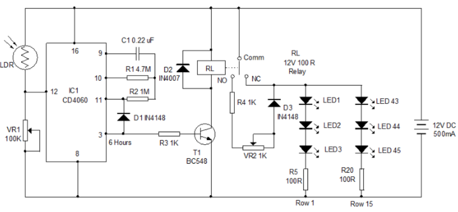 CD4060 Example Controlling Street Light