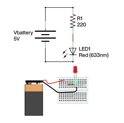 Figure 2. Fixed Resistor in a Simple Circuit