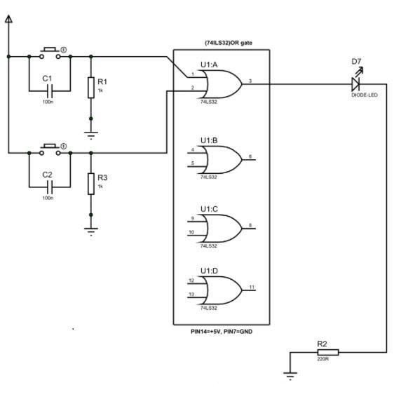 74LS32 Schematic Diagram