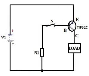 TIP32C PNP Transistor as a Switch