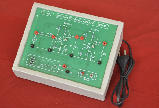 Figure 6. RC Coupled Amplifier Applications Setup