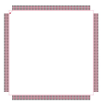 EPM3256AQC208-10 Footprint